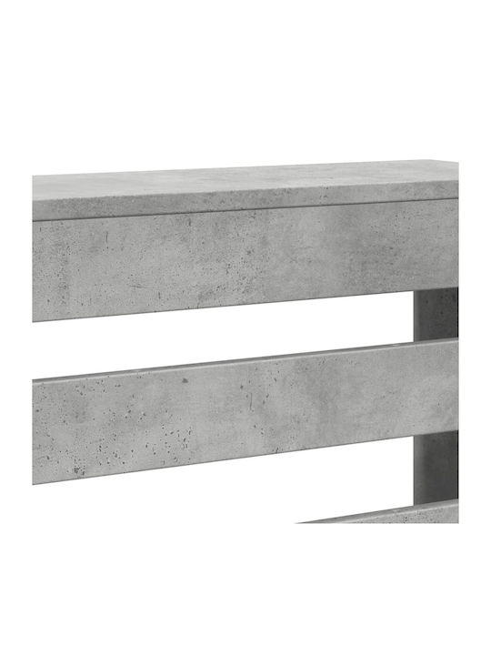 vidaXL Gray Particleboard Radiator Cover 205x21.5x83.5cm