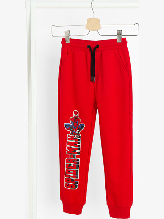 Kids Sweatpants Red 2pcs Spiderman Marvel