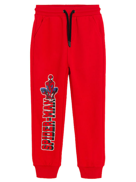 Kids Sweatpants Red 2pcs Spiderman Marvel