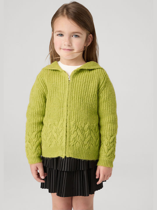 Mayoral Kids Cardigan Knitted Green