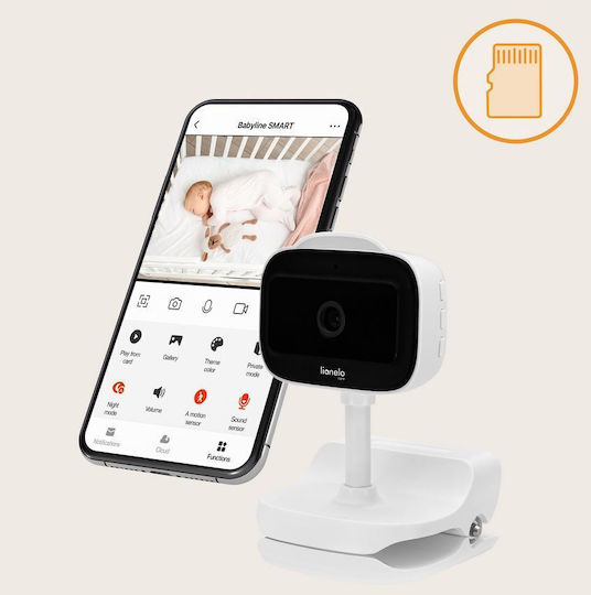 Lionelo Babyline Go Wireless Baby Monitor Camera & Audio , with Two-way Communication & Lullabies