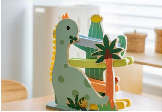 Classic World Babyspielzeug Rutsch Dinosaurier aus Holz für 18++ Monate