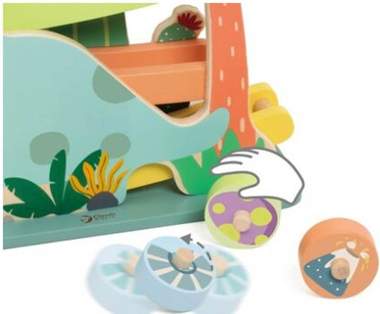 Classic World Babyspielzeug Rutsch Dinosaurier aus Holz für 18++ Monate