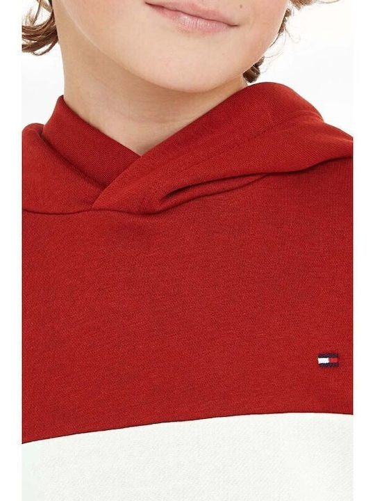 Fleece Επένδυση Παιδικό Φούτερ με Κουκούλα Πολύχρωμο