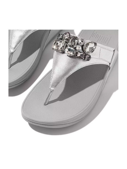 Fitflop Lulu Frauen Flip Flops in Silber Farbe