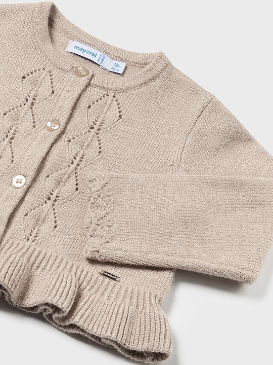 Kinderstrickjacke Gestrickt Beige