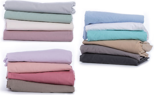 Nef-Nef Homeware Bettlaken King Size mit Gummiband 180x200+35cm. Basic Mint