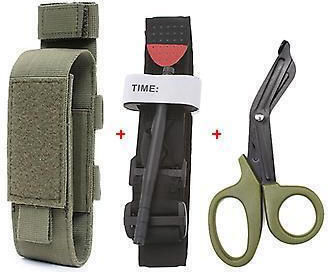 Molle Military Pouch Belt Green