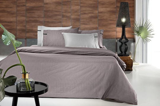 Guy Laroche Semi-Doppel 120x200+35cm mit Gummizug Minimal Melanze