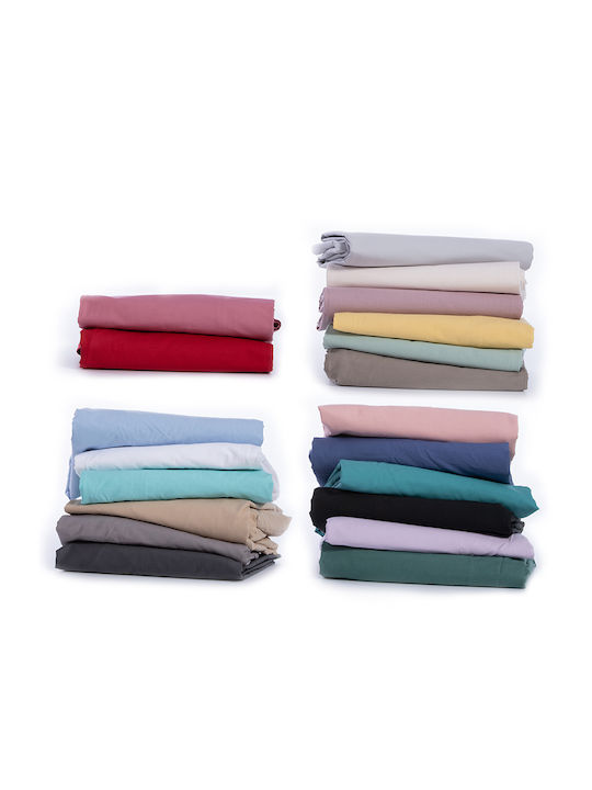 Nef-Nef Homeware Basic Σεντόνι Μονό 170x270εκ. Mint