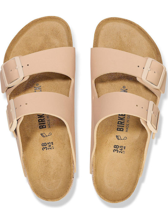 Arizona Birko-flor Women's Flat Sandals in Beige Color Regular Fit