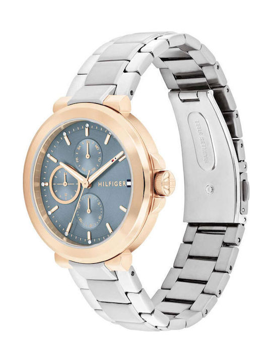 Tommy Hilfiger Lori Damen Uhr mit Silber Metallarmband