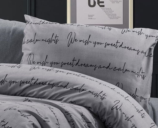 Dimcol Sheet Sets Queen 220x240cm. Arisvi 472 Grey 4pcs