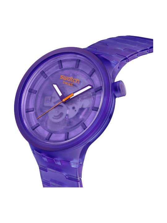 Swatch Swatch Women's Watch with Purple Rubber Strap