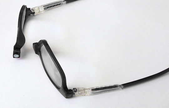 TechVision Reading Glasses +1.00 with Magnet in Black color D-700