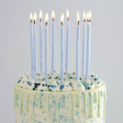 Ginger Ray Birthday Candle in Light Blue Color 12pcs MA-424