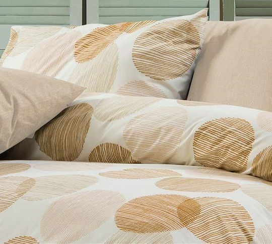Dimcol Κοραλία Σετ Υπέρδιπλο 4τμχ 220x240εκ. 465 Beige