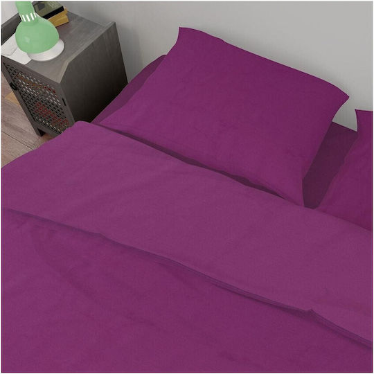 Dimcol Set Super dublu 4buc 240x270cm Solid Dark Magenta