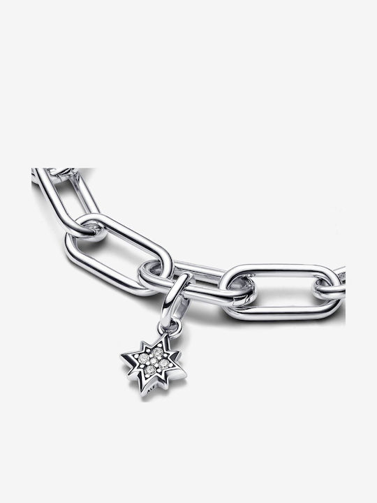Pandora Charm Stern aus Silber mit Zirkon