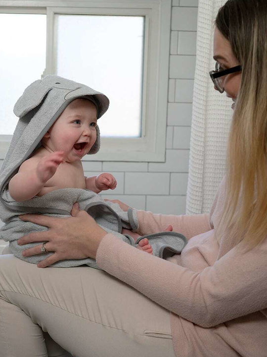 Ingenuity Hooded Baby Bath Towel Gray