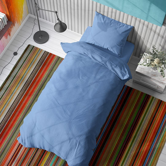 Dimcol Super-Doppel 220x240cm Solid Sky Blue