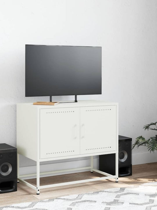 TV Stand Metal White L68.5xW39xH60.5cm