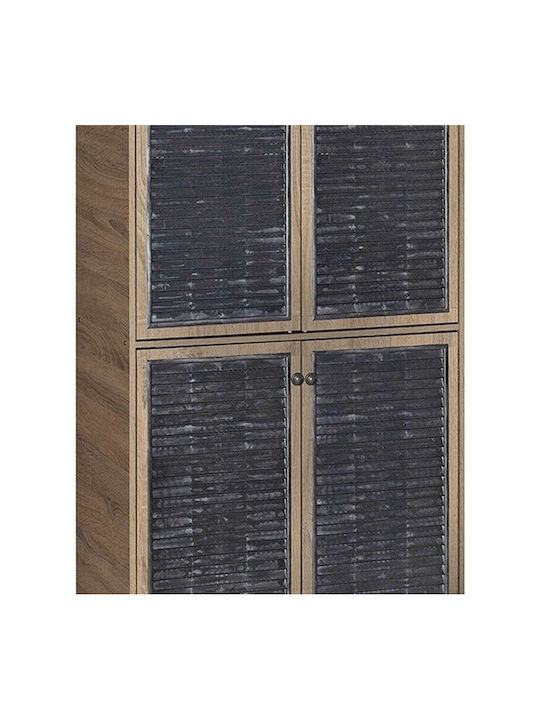 Ronan Wooden Shoe Organizer Brown 70.5x35x122cm