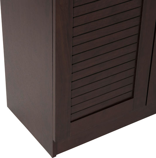Ξύλινη Παπουτσοθήκη Wenge 120x37.5x121.5cm
