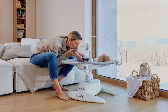 Lionelo Ηλεκτρικό Relax Μωρού Iris με Μουσική Beige Sand για Παιδί έως 9kg