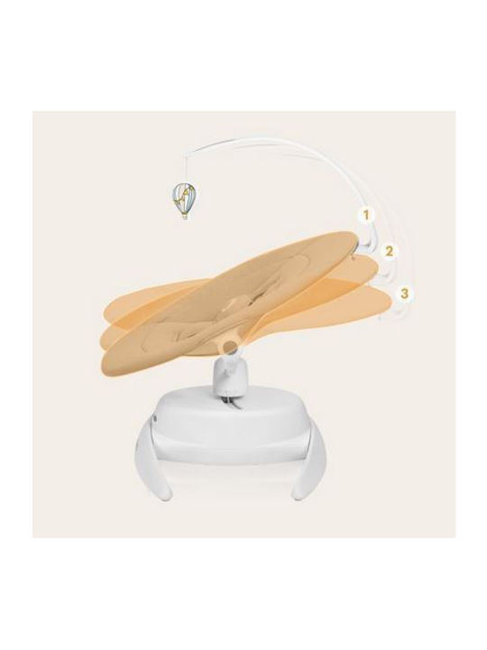 Lionelo Electric Baby Relax Iris with Music Beige Sand for Child up to 9kg