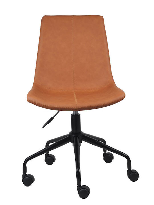 Rotating Chair Visitor Vintage with Wheels in Black Color 47x55.5x47cm 1pcs Rotating Chair Visitor Vintage with Wheels in Black Color 47x55.5x47cm 1pcs