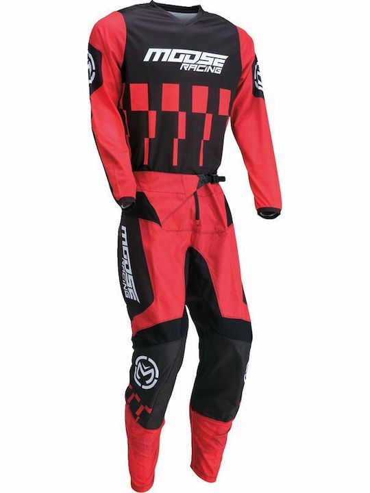 Moose Racing Qualifier Pentru bărbați Tricou Motocross Mânecă lungă Negru Culoare