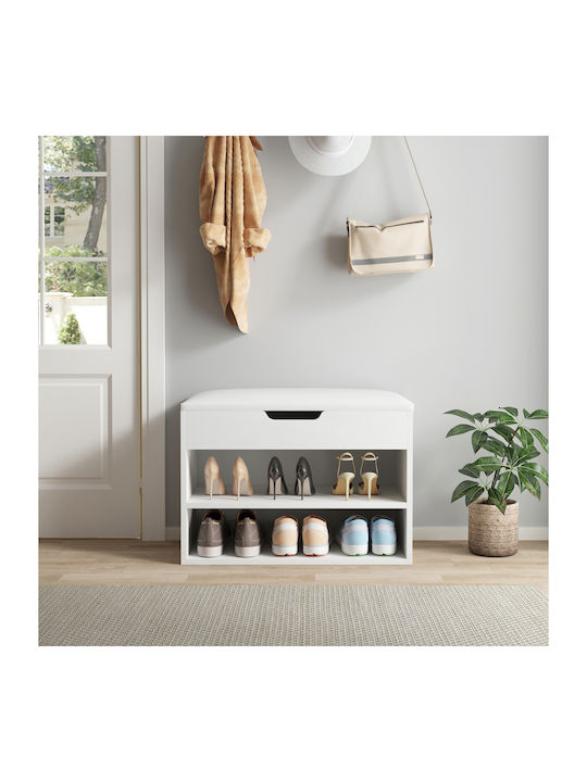 Romir Wooden Shoe Organizer White 60x30x44cm