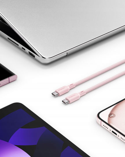 Innostyle USB 2.0 Cable USB-C male - USB-C 240W PD Ροζ 2m ICC240BP