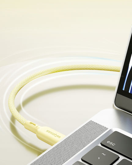 Innostyle USB 2.0 Kabel USB-C männlich - USB-C 240W PD Gelbe 2m ICC240YE