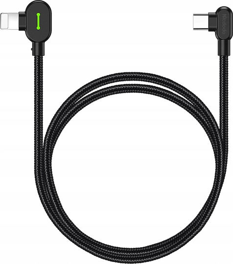 Mcdodo LED USB-C to Lightning Cable Μαύρο 2m (CA-7371)