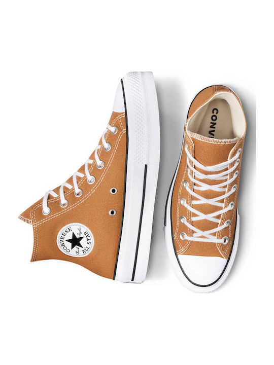Chuck Taylor All Star Lift Platform Γυναικεία Μποτάκια Καφέ