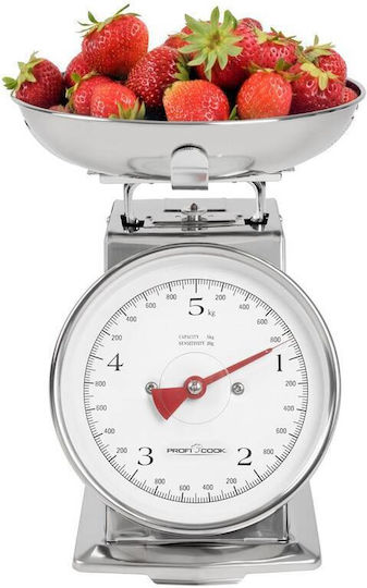 Profi Cook Analog Kitchen Scale with Bucket up to 5kg Gray