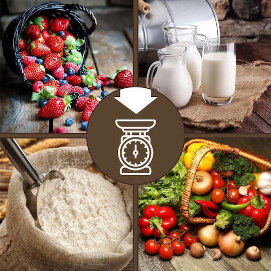 Profi Cook Analog Kitchen Scale with Bucket up to 5kg Gray