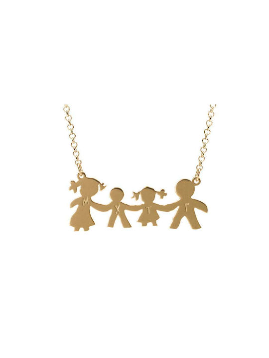 Goldsmith Necklace Family with Pink Gold Plating