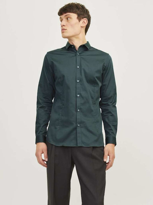 Long-sleeved Cotton Shirt Darkest Spruce