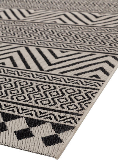 Royal Carpet Flox 7525W Χαλί Ορθογώνιο Καλοκαιρινό Ψάθινο Black 67x140cm
