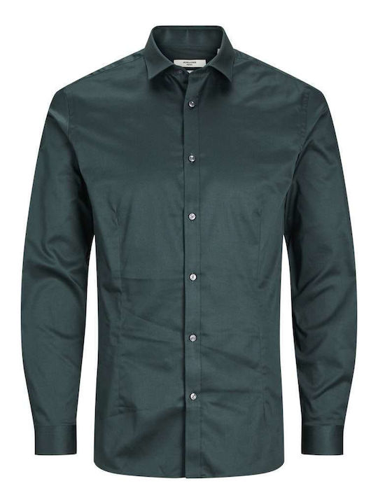 Long-sleeved Cotton Shirt Darkest Spruce