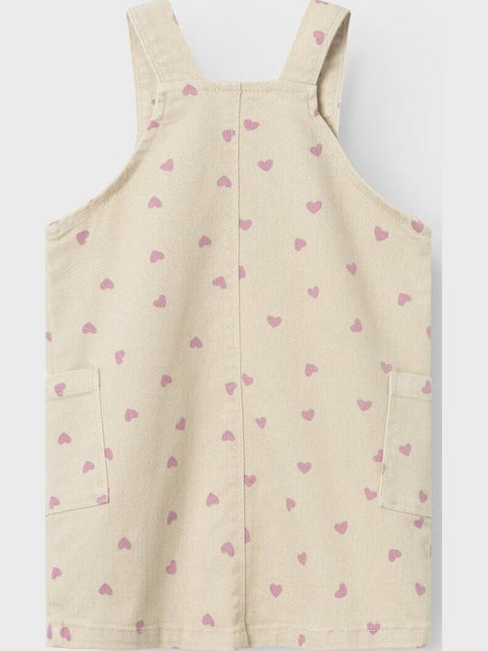 Kinder-Latzhose Denim Beige