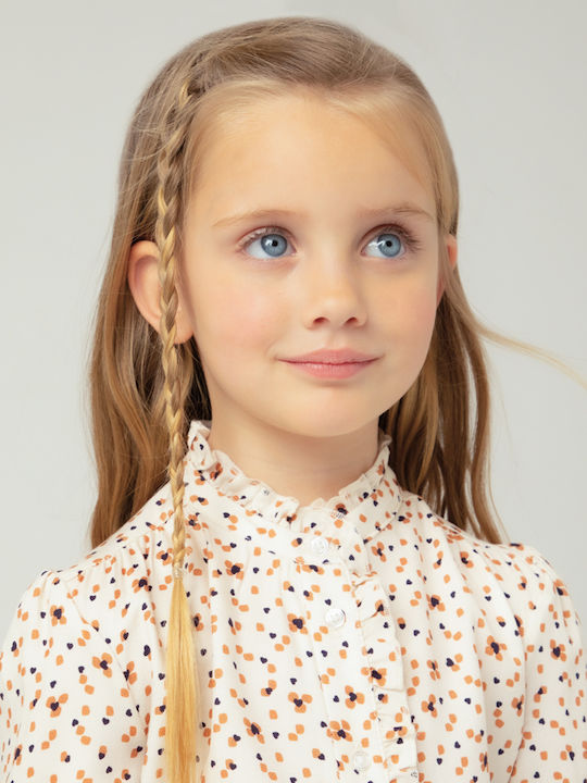 Kids Shirt Long Sleeve Beige