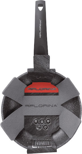 Florina Florina Lava Stein Pfanne aus Aluminium mit Innenbeschichtung aus Stein 20cm