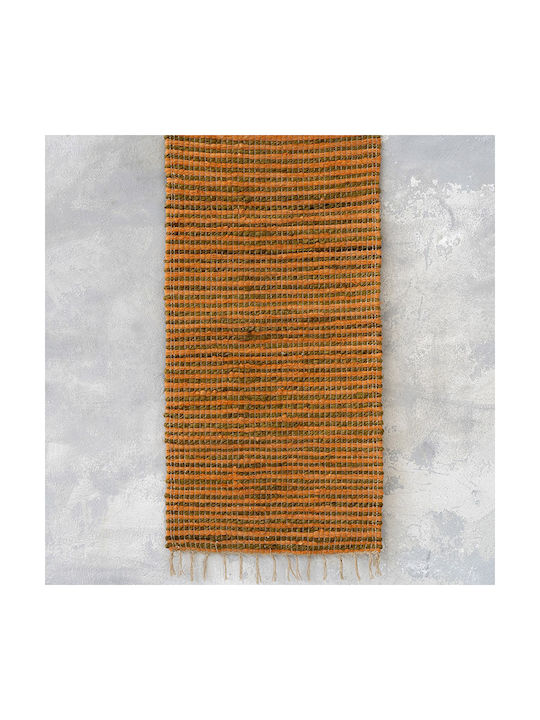 Nima Kobe Teppich Rechteckig Baumwolle Orange