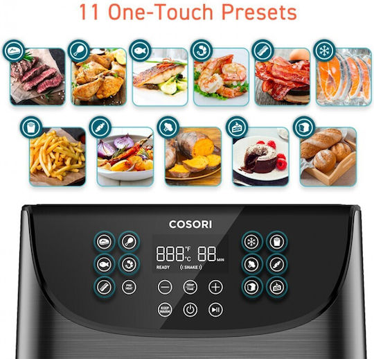 Cosori Heißluftfritteuse mit Wi-Fi 5.5Es Schwarz CP158-AF-RXB