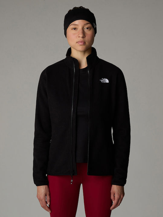 100 Glacier Women's Cardigan with Zipper Black