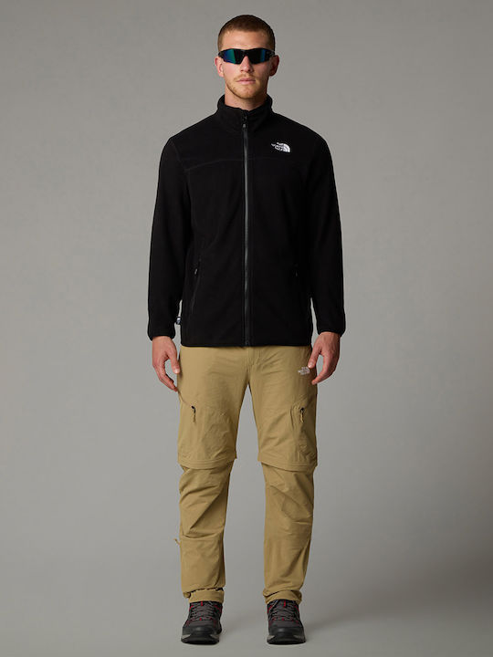 100 Glacier Men's Fleece Cardigan Black
